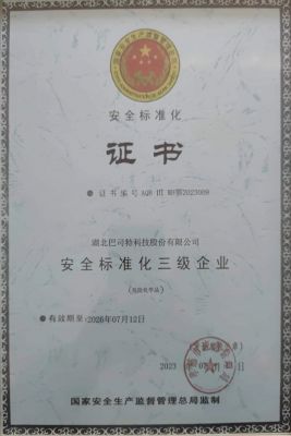安全標準化三級